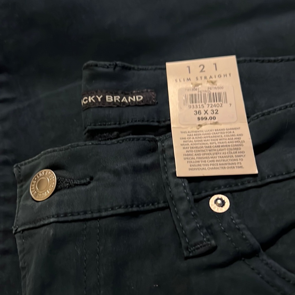 LUCKY BRAND 121 slim straight petrol jeans